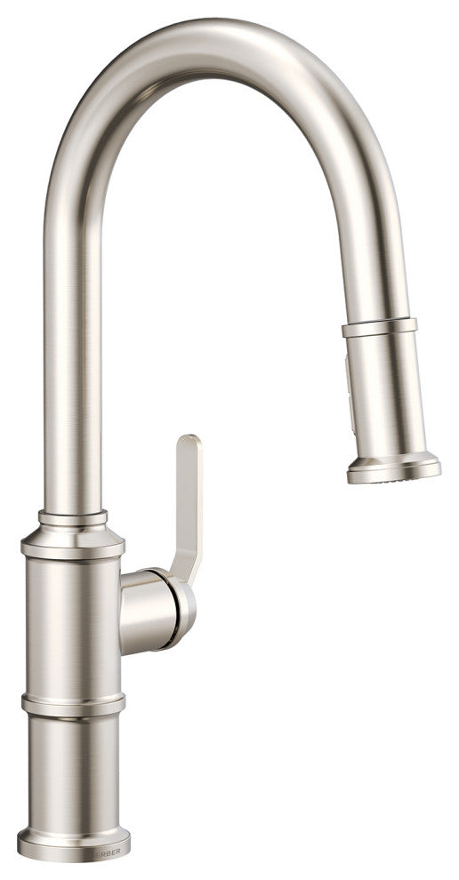 Kinzie Single Handle Pull-Down Kitchen Faucet Stainless Steel