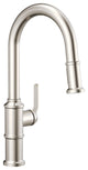 Kinzie Single Handle Pull-Down Kitchen Faucet Stainless Steel