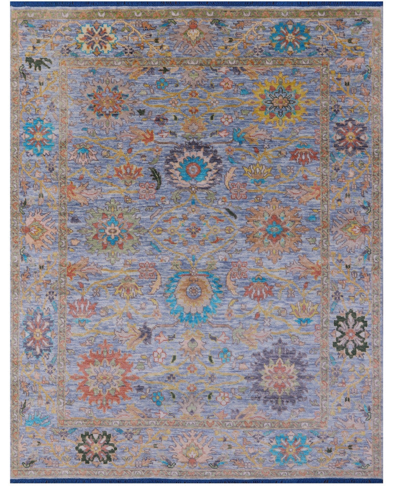 Turkish Oushak Hand Knotted Wool Rug 7' 11" X 10' 0" - Q14993
