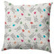 Bunnies and Eggs Easter Indoor/Outdoor Throw Pillow, Whisper White, 18x18"