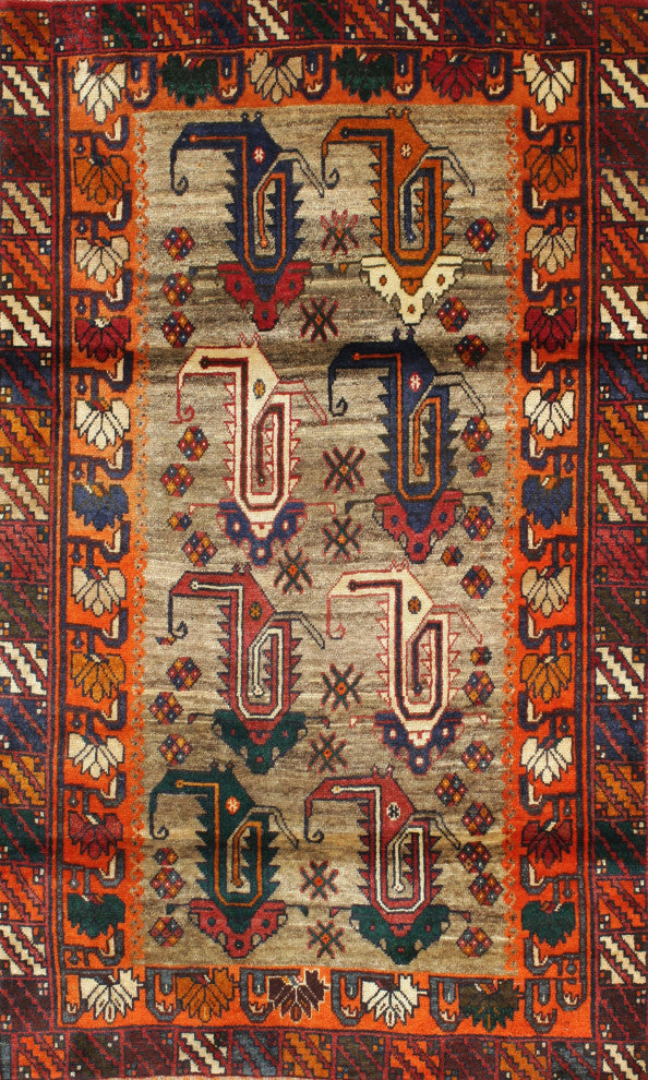 Ahgly Company Indoor Rectangle Traditional Area Rugs, 2' x 4'
