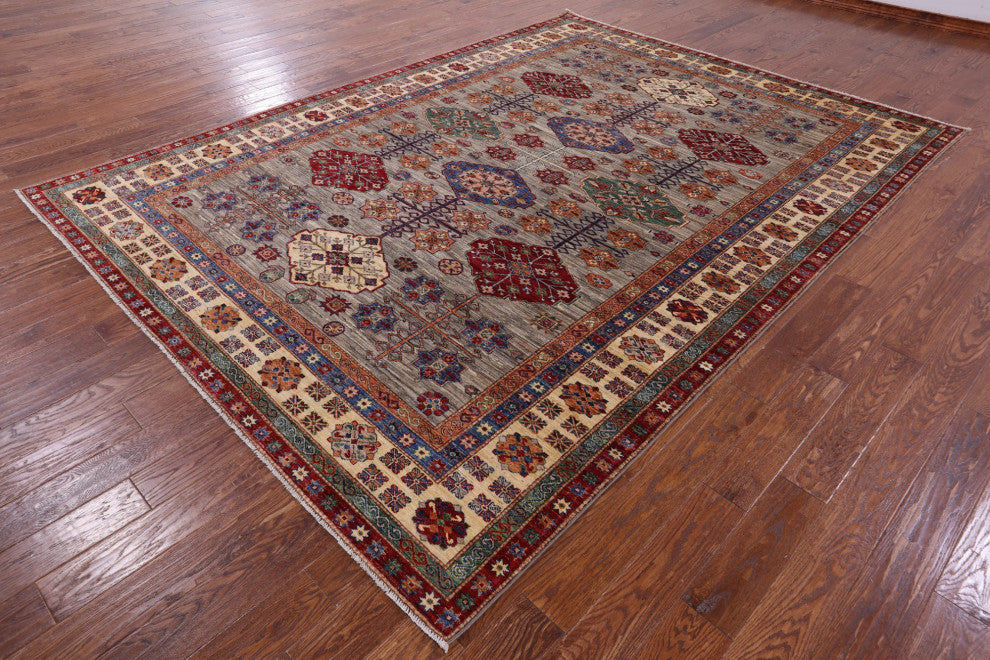Handmade Super Kazak Wool Rug 8' 3" X 11' 3" - Q12417