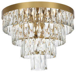 Home Living 18" Flush Mount, Satin Gold