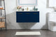 Phoebe Single Bathroom Vanity, Blue, 40", Without Backsplash