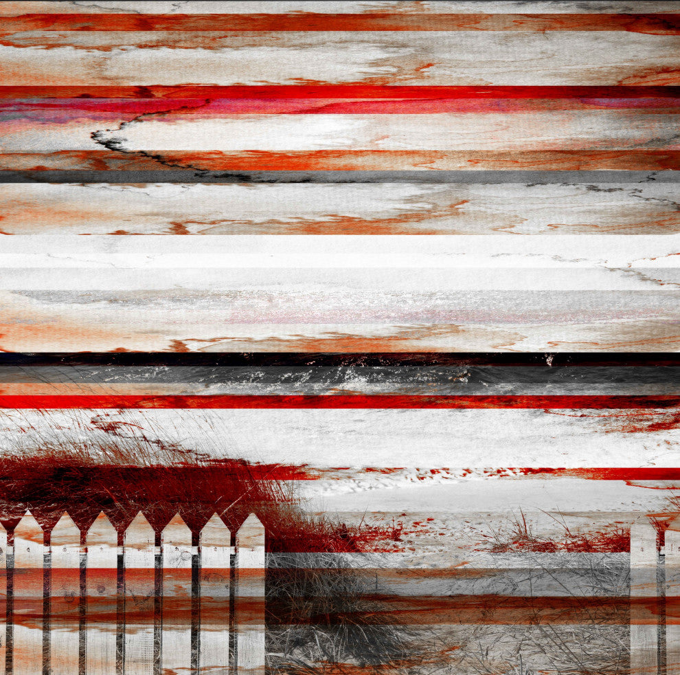 "Picket Fence" Print on Canvas, 48"x48"