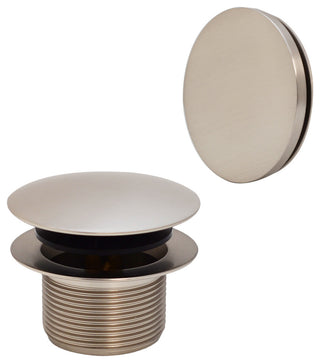 Wing Nut Large Kitchen Strainer With InSinkErator Disposal Flange & Stopper, Satin Nickel