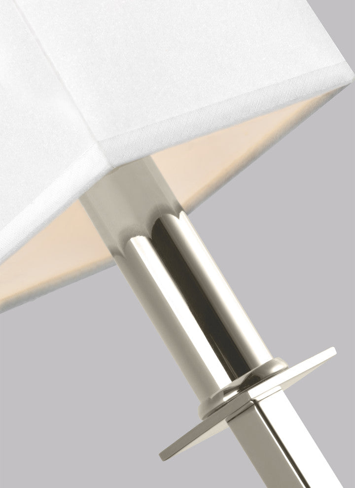 Quinn 1-Light Sconce, Polished Nickel