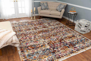 Noori Rug Latif Tracey Ivory/Rust Rug