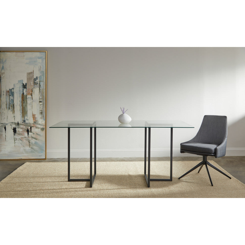 Legend Rectangular Dining Table, Black, 36x66