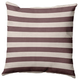 Stripes Polyester Indoor/Outdoor Pillow, Red, 20"x20"