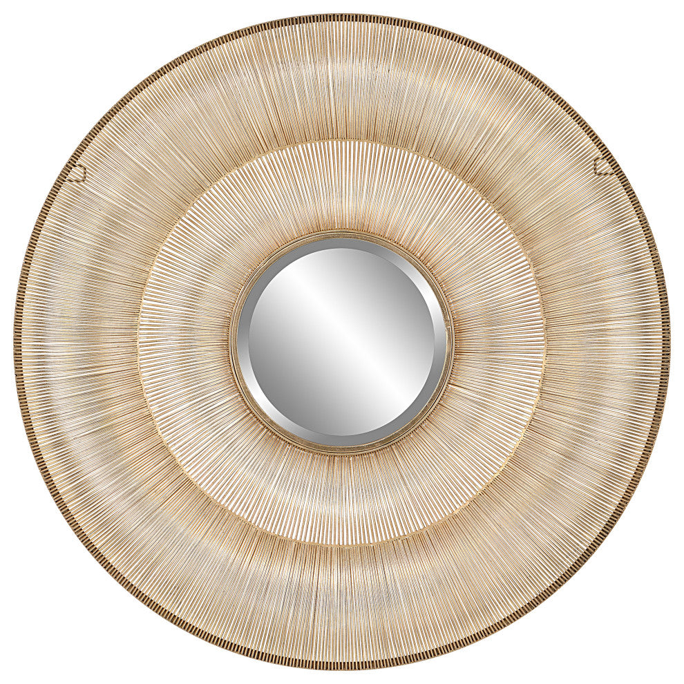 Uttermost Bauble Round Gold Mirror