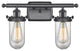 INNOVATIONS LIGHTING 516-2W-BK-CE231-CL-LED Kingsbury 2 Light Bath Vanity Light