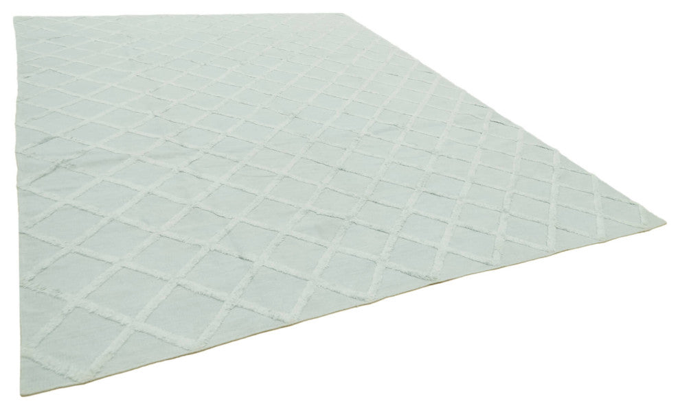Rug N Carpet - Hand-knotted Modern Design 9' 0'' x 12' 0'' Wool Unique Kilim Rug