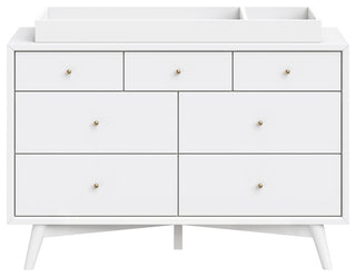 Palma 7-Drawer Assembled Double Dresser, Warm White