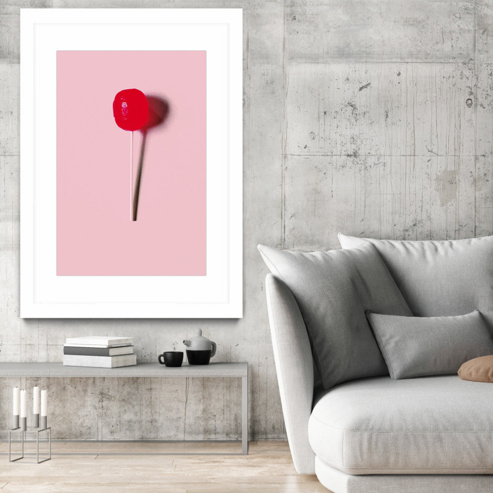 "PopStick Art" Matted and Framed, 52" x 36"
