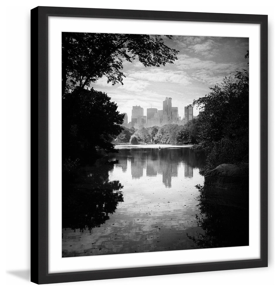 "Central Park" Framed Painting Print, 12"x12"