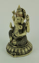 Lord Ganesha On Lotus Flower Statue