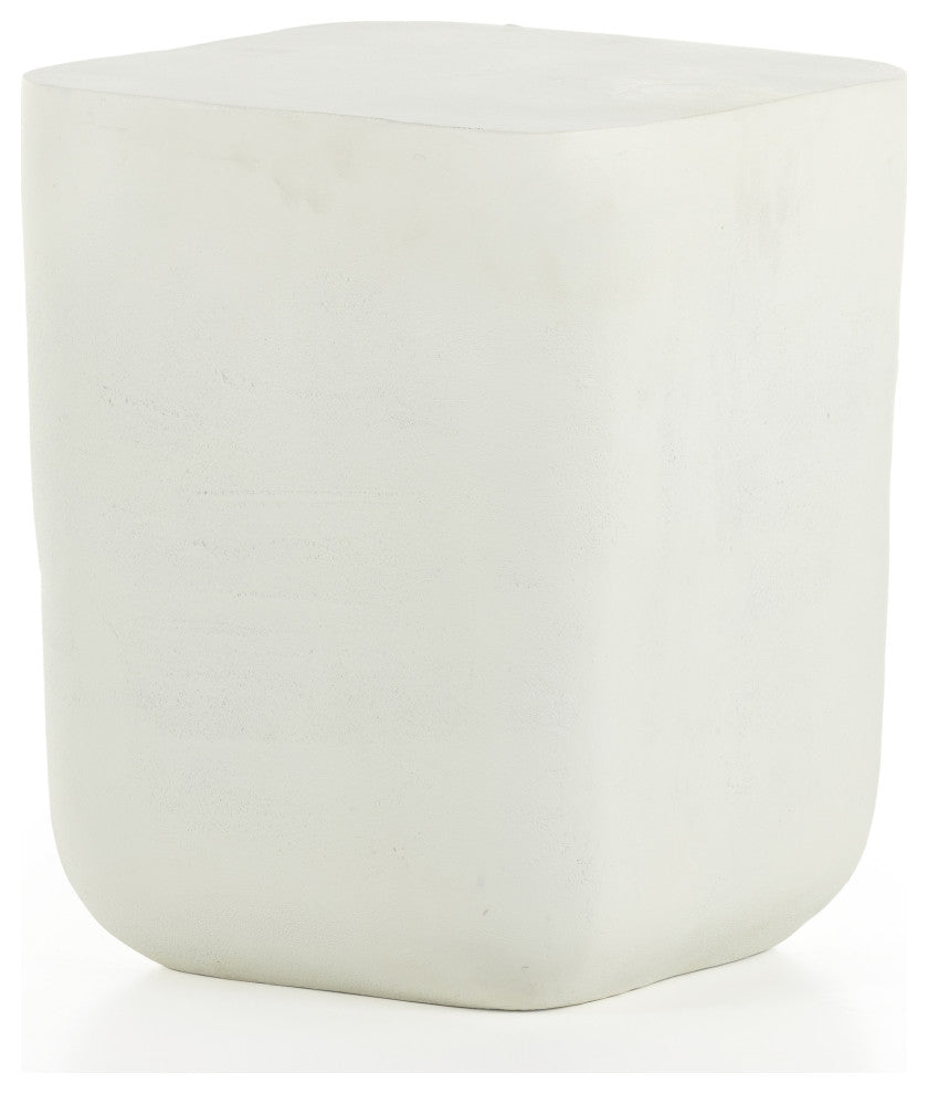 Basil Outdoor Square Drink Table-Mat Wht