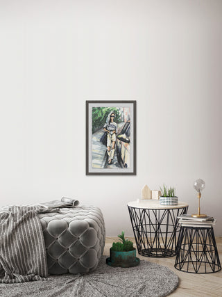 "Casual Chic" Framed Painting Print, 12"x18"