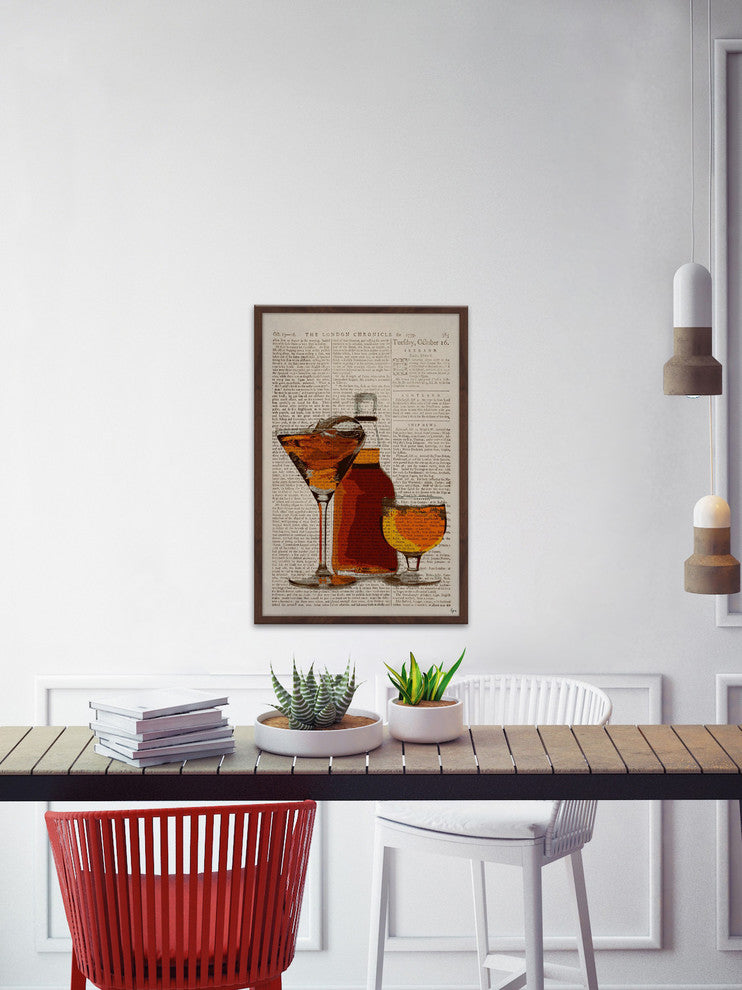 "Rum Mixology" Framed Painting Print, 20"x30"