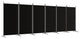 vidaXL Room Divider Folding Privacy Screen 2 Panel Room Divider Black Fabric, Black, 204.7" X 70.9"/ 1 Piece