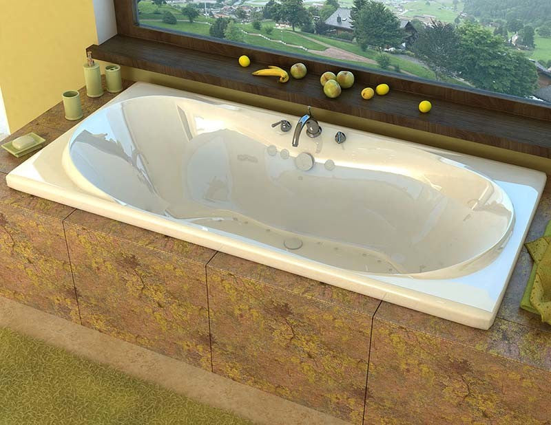 Venzi Bello 42"x72" Rectangular Air Jetted Bathtub By Atlantis