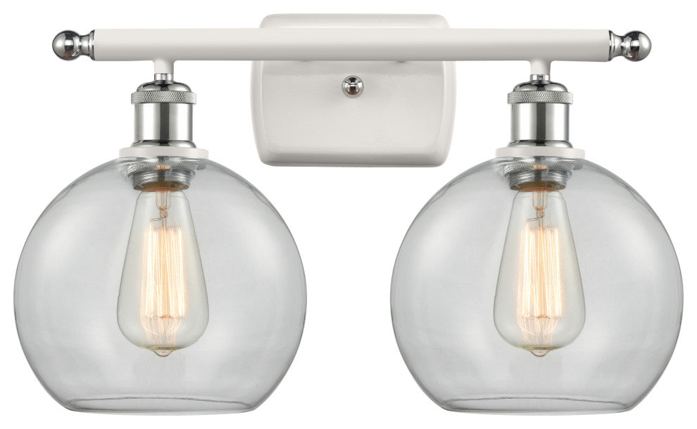 Innovations Lighting 516-2W-WPC-G122-8 Athens 2 Light 16" Bath Vanity Light