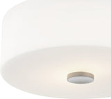 Sophie 2-Light Flush Mount, Polished Nickel