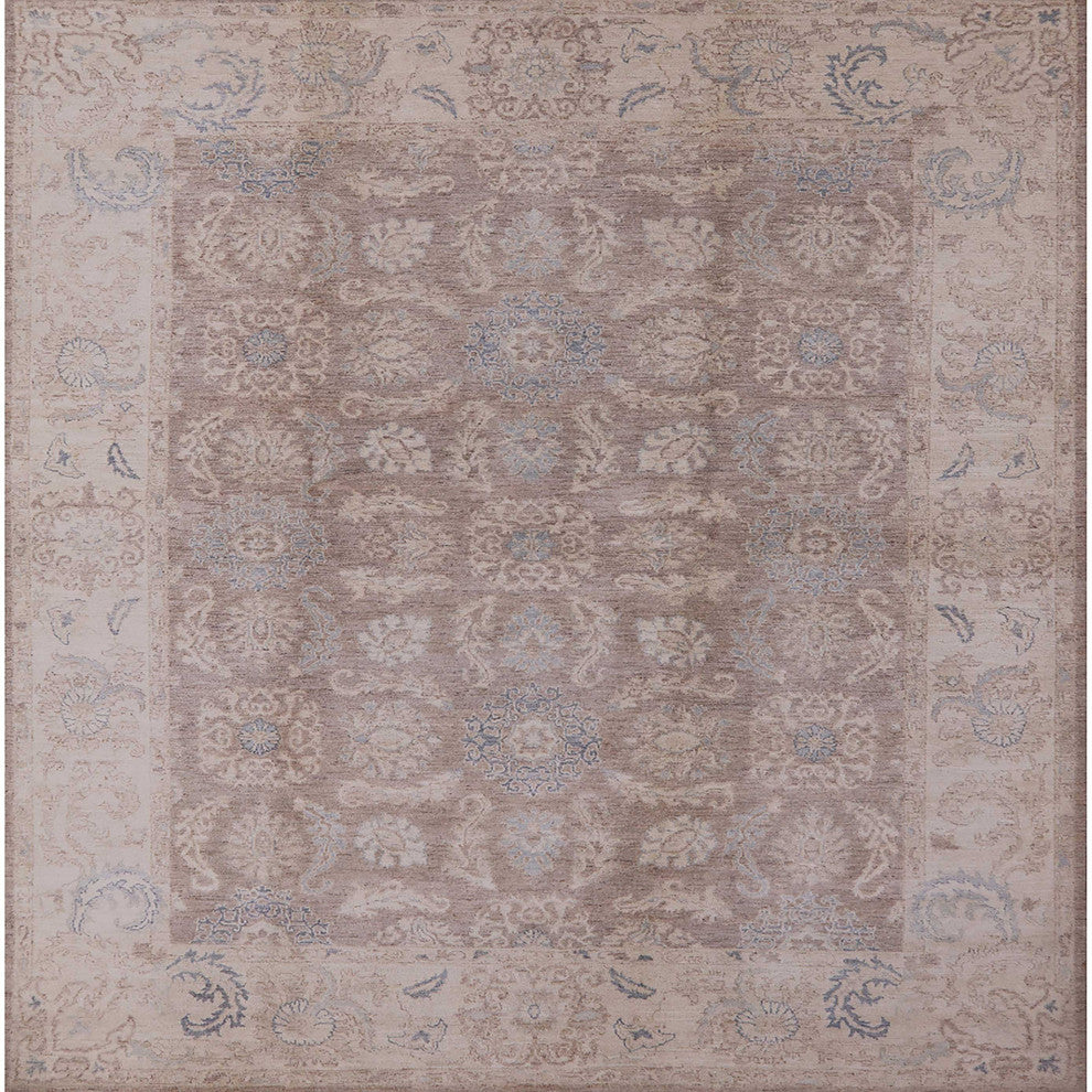 Ahgly Company Indoor Square Mid-Century Modern Area Rugs, 7' Square