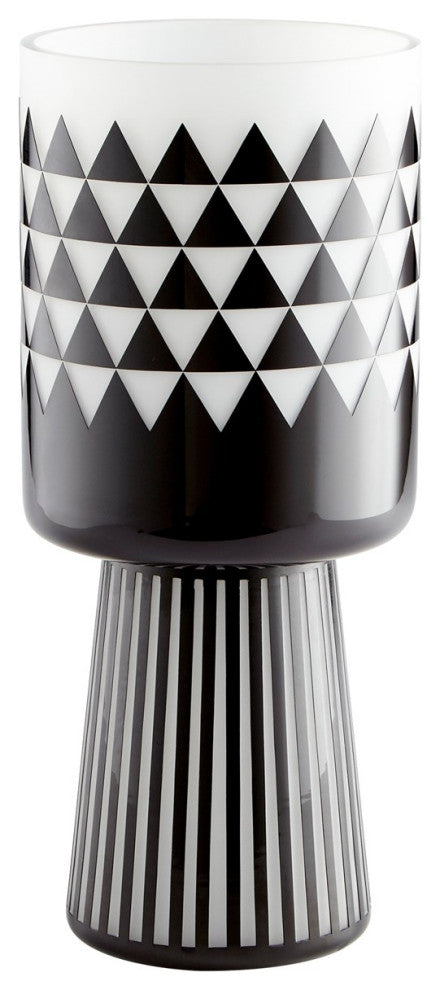 Cyan Design Large Vector Vase 11092, Black/White
