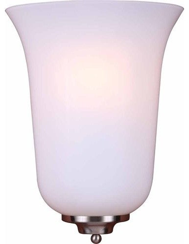 1-Light Brushed Nickel Interior Wall Sconce