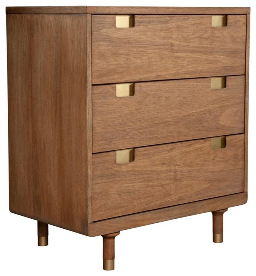 Easton Three Drawer Small Chest, Sand