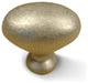 Zinc Die Cast - Oval Knob - Weathered Nickel, CENT27117-WN