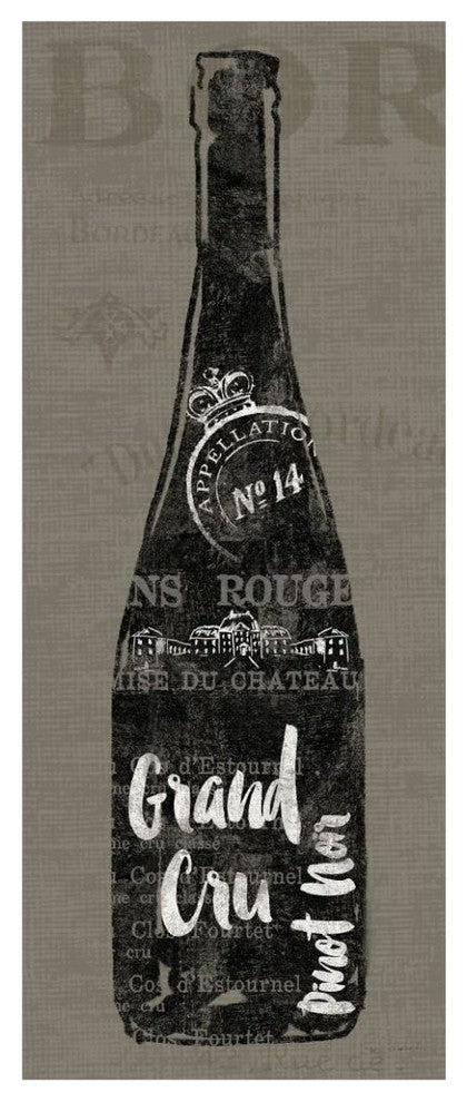 "Linen Wine I" Digital Paper Print by Sue Schlabach, 26"x62"