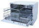 6 Place Settings Silver Countertop Dishwasher