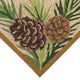 Ravella Forest Border Indoor/Outdoor Rug Natural 2'x8'