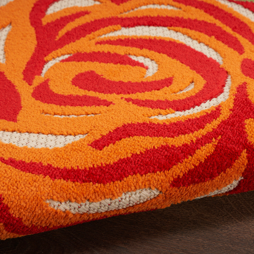 Nourison Aloha 7'10" Round Multicolor Contemporary Area Rug