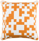 Surya Inga INGA-7018 18"x18" Pillow Kit, Burnt Orange/White