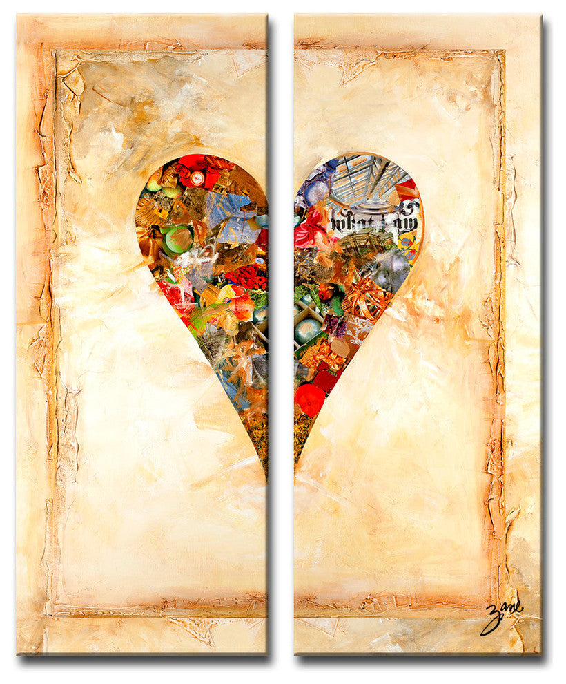 Heartwork "Newbella" 2-Piece Canvas Art Set, 30"x12"