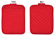 DII Red Quilted Pot Holder, Set of 3