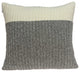 HomeRoots Square Gray and White Sweater Weather Pillow Cover