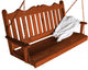 Cedar Royal English Porch Swing, Redwood Stain, 5 Foot