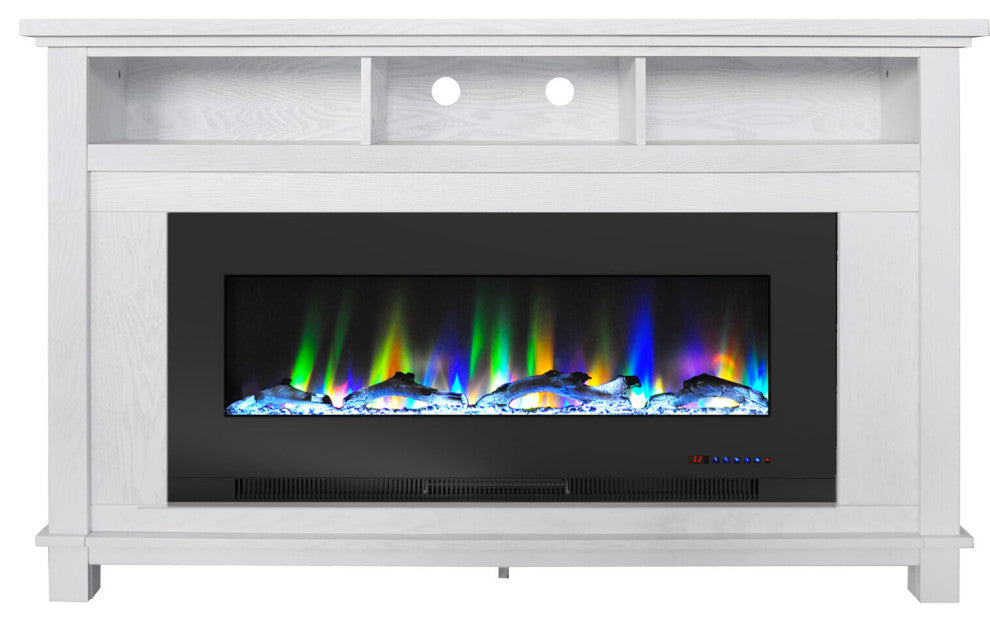 Winchester Electric Fireplace TV Stand and Color-Changing LED Heater Insert