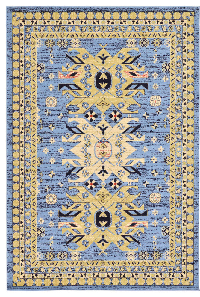 Unique Loom Light Blue Oasis Taftan 6'x9' Area Rug