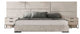 Nova Domus Marbella Italian White Marble Bed With 2 Nightstands, California King