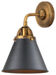 Innovations 288-1W-BB-M13-BK-LED 1 Light 8" Sconce, Brushed Brass