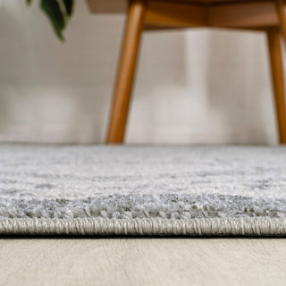 Amir Moroccan Beni Souk Rug, Cream/Gray, 8' Round