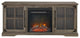 Abigail 60" 2 Door Fireplace Console - Grey Wash