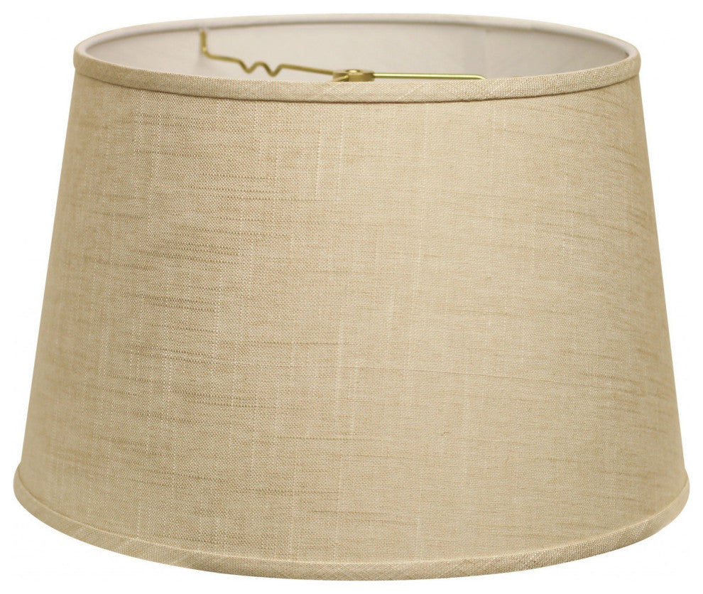 18" Light Wheat Rounded Empire Slanted Linen Lampshade