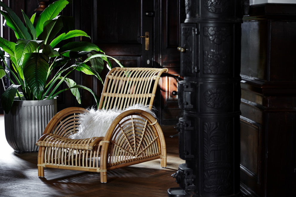 Arne Jacobsen Paris Rattan Chair, Natural
